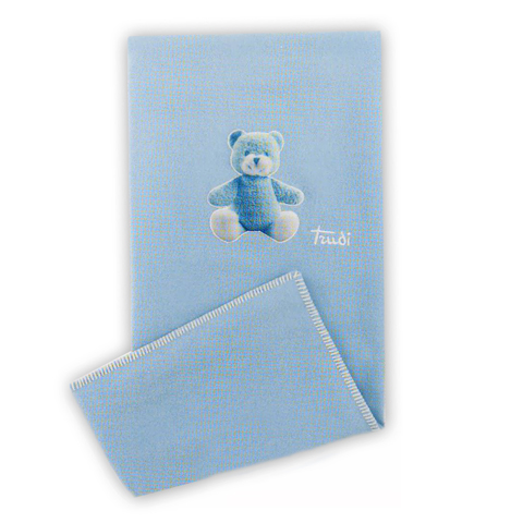 Coperta in lana ricamata per lettino - Trudi - Cremino in promozione a prezzo scontato su Culladelbimbo.it!