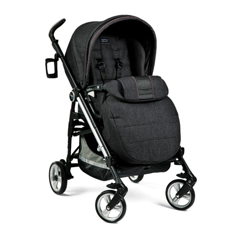 Stroller with reversible seat Peg Perego Four Denim Black Stroller with reversible seat Peg Perego Four Denim Black