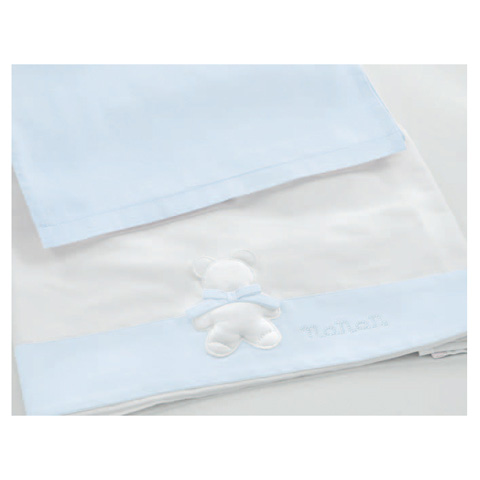 Nanan Set lenzuola per culla/carrozzina Fiocco